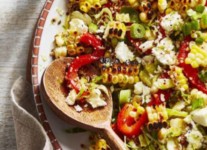 Grilled corn salad